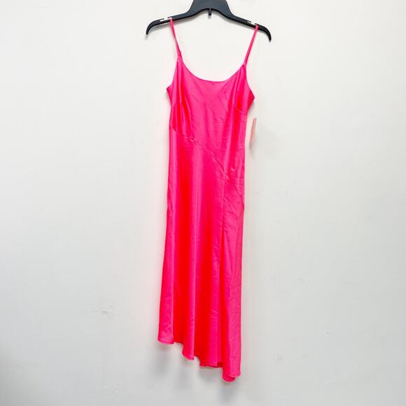 A New Day Women's Asymmetrical Midi‎ Slip Dress Pink Size XS - Picture 2 of 6